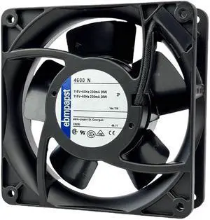 for ebmpapst 4600N Axial Fan115V 12038 Industrial Cooling Fan All-Metal Heat-Resistant Cooling Fan 4600N, 2-Pin 20W for ebmpapst 4600N Axial Fan115V 12038 Industrial Cooling Fan All-Metal Heat-Resistant Cooling Fan 4600N, 2-Pin 20W
