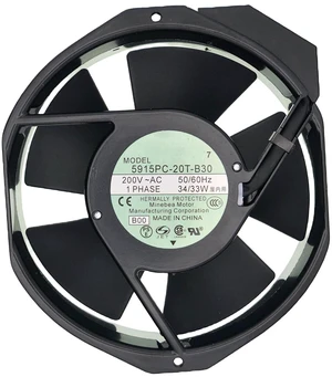 For NMB-MAT 5915PC-20T-B30 200V 34/33W 17238 AC Cooling Fan, Size:150x 172 x 38MM. For NMB-MAT 5915PC-20T-B30 200V 34/33W 17238 AC Cooling Fan, Size:150x 172 x 38MM.
