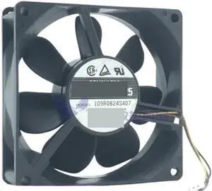 for SANYO for Denki 109R0824S407 DC 24V 0.1A 80x80x25mm 3-Wire Server Cooling Fan for SANYO for Denki 109R0824S407 DC 24V 0.1A 80x80x25mm 3-Wire Server Cooling Fan