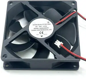 for RUNDA RD9225S24H DC 24V 0.23A 90x90x25mm 2-Wire Server Cooling Fan for RUNDA RD9225S24H DC 24V 0.23A 90x90x25mm 2-Wire Server Cooling Fan