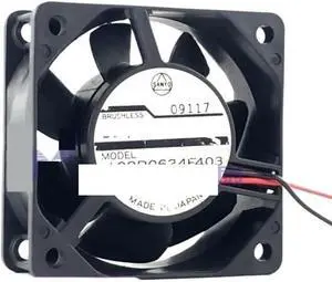 for Sanyo for Denki 109R0624F403 DC 24V 0.05A 60x60x25mm 2-Wire Server Cooling Fan for Sanyo for Denki 109R0624F403 DC 24V 0.05A 60x60x25mm 2-Wire Server Cooling Fan