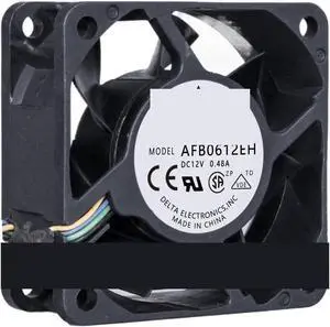 for Delta AFB0612EH DC 12V 0.48A 60x60x25mm 4-Wire Server Cooling Fan for Delta AFB0612EH DC 12V 0.48A 60x60x25mm 4-Wire Server Cooling Fan