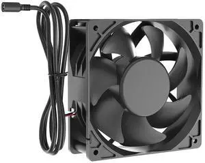 120mm×38mm Computer Cooling Fan with Variable Speed Controller, AC Powered Fan - Dual Ball Bearing, High Airflow Ventilation for PC, Xbox, DVR, Grow Tent, Server Rack & Electronics Cabinet 120mm×38mm Computer Cooling Fan with Variable Speed Controller, AC Powered Fan - Dual Ball Bearing, High Airflow Ventilation for PC, Xbox, DVR, Grow Tent, Server Rack & Electronics Cabinet