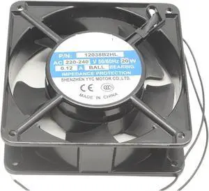 1pc for BT220 12038B2HL AC 220-240V 50/60Hz 20W 0.12A 12cm 12038 120x120x38mm Ball Bearing Cooling Fan 1pc for BT220 12038B2HL AC 220-240V 50/60Hz 20W 0.12A 12cm 12038 120x120x38mm Ball Bearing Cooling Fan