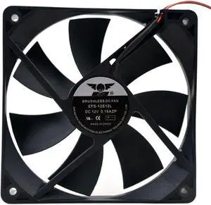 for EFS-12E12L 12V 0.16A 1600RPM 12cm 12025 120x120x25mm Chassis Power Supply Cooling Fan for EFS-12E12L 12V 0.16A 1600RPM 12cm 12025 120x120x25mm Chassis Power Supply Cooling Fan