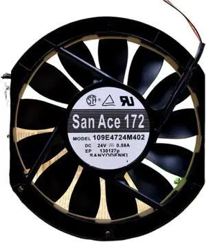 for Sanyo 109E4724M402 24V 0.58A 17025 17CM Cooling Fan for Industrial Equipment, Power Supply, Server System for Sanyo 109E4724M402 24V 0.58A 17025 17CM Cooling Fan for Industrial Equipment, Power Supply, Server System