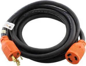 AC WORKS NEMA L6-30 Rubber SOOW 10/3 Extension Cord (25FT) AC WORKS NEMA L6-30 Rubber SOOW 10/3 Extension Cord (25FT)