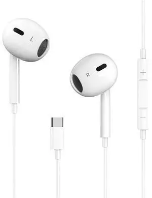 USB C Headphones for iPhone 17/16/15 Pro Max Plus Type C Earbuds with Microphone & Remote Noise Cancelling Earphones for iPhone 17/16/15 Pro, iPad,Galaxy S25/S24/S23/S22/S21/S20/Ultra Note 10/20 USB C Headphones for iPhone 17/16/15 Pro Max Plus Type C Earbuds with Microphone & Remote Noise Cancelling Earphones for iPhone 17/16/15 Pro, iPad,Galaxy S25/S24/S23/S22/S21/S20/Ultra Note 10/20