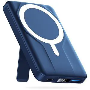 ViewSonic Magnetic Power Bank,10000mAh for MagSafe Battery Pack, 22.5W PD Fast Charging,LED Display & Foldable Stand Wireless Portable Charger for iPhone 17/16/15/14/13/12/Pro/Pro Max/Plus,Sea Blue ViewSonic Magnetic Power Bank,10000mAh for MagSafe Battery Pack, 22.5W PD Fast Charging,LED Display & Foldable Stand Wireless Portable Charger for iPhone 17/16/15/14/13/12/Pro/Pro Max/Plus,Sea Blue
