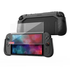 ViewSonic P2 Shield Dockable Case and Screen Protector for Nintendo Switch 2 2025, TPU Grip Protective Cover and 9H Tempered Glass Film with Alignment Installation Frame, Black ViewSonic P2 Shield Dockable Case and Screen Protector for Nintendo Switch 2 2025, TPU Grip Protective Cover and 9H Tempered Glass Film with Alignment Installation Frame, Black