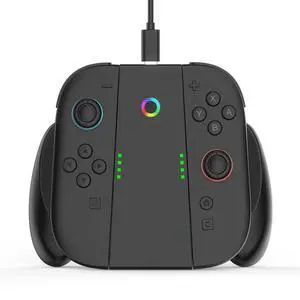 ViewSonic Controller Comfort Charging Grip Compatible with Nintendo Switch 2(2025) Joy Con,Portable Charger Dock with USB-C Cable and LED Indicators, High Speed Charge While Play ViewSonic Controller Comfort Charging Grip Compatible with Nintendo Switch 2(2025) Joy Con,Portable Charger Dock with USB-C Cable and LED Indicators, High Speed Charge While Play