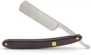 Straight Razor, Wooden Straight Edge Razor for Man Stainless Steel Manual Straight Razor, Cutthroat Rosewood Razor, Natural Wood Scale Vintage Razor Barber Razor Straight Razor, Wooden Straight Edge Razor for Man Stainless Steel Manual Straight Razor, Cutthroat Rosewood Razor, Natural Wood Scale Vintage Razor Barber Razor