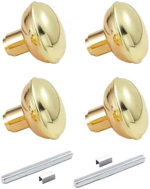 ViewSonic Vintage Polished Gold Door Knob Set with Spindle,2 Pack ViewSonic Vintage Polished Gold Door Knob Set with Spindle,2 Pack