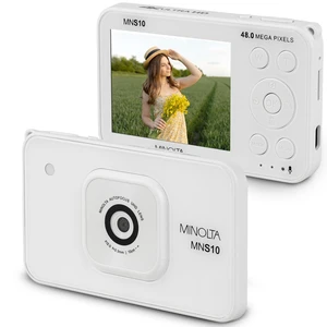 MNS10 48MP 4K Ultra HD Digital Camera - White 48MP sensor with 4K video and 32GB card for portraits, travel and vlogging MNS10 48MP 4K Ultra HD Digital Camera - White 48MP sensor with 4K video and 32GB card for portraits, travel and vlogging