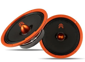 MX80E1 Midrange Loudspeaker 8" Orange Bullet, 560W Max, 6 Ohms, Premium Quality Audio Door Speakers for Car or Truck Stereo Sound System, Orange (2 Speaker) MX80E1 Midrange Loudspeaker 8" Orange Bullet, 560W Max, 6 Ohms, Premium Quality Audio Door Speakers for Car or Truck Stereo Sound System, Orange (2 Speaker)