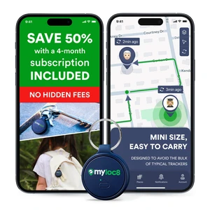 Highly Precise GPS Tracker for Keys, Backpack, Luggage & Kids Built-in SIM, SOS Button - Smart Tag with Real-Time Tracking, Waterproof, iOS & Android Locator Device (4-Mo Subscription Included) Highly Precise GPS Tracker for Keys, Backpack, Luggage & Kids Built-in SIM, SOS Button - Smart Tag with Real-Time Tracking, Waterproof, iOS & Android Locator Device (4-Mo Subscription Included)