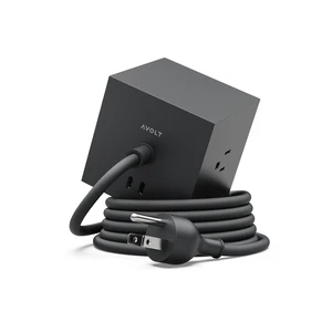 Square 1 Stockholm Black Power Strip Cube, 5.9ft, 3 Outlets, 2 USB-C Stockholm Black magnetic power cube, fast USB-C 30W charging; ideal for home offices and minimalist desks Square 1 Stockholm Black Power Strip Cube, 5.9ft, 3 Outlets, 2 USB-C Stockholm Black magnetic power cube, fast USB-C 30W charging; ideal for home offices and minimalist desks