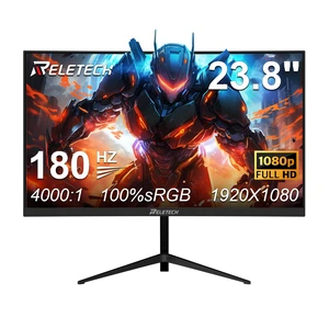 23.8-Inch Curved Gaming Monitor 180Hz 1ms FHD 1080P, 3000R VA Panel with 100% sRGB, FreeSync, 4000:1 Contrast, Frameless Design, Eye Care, HDMI/DP, VESA Mount for PC Game Office (G25F180) 23.8-Inch Curved Gaming Monitor 180Hz 1ms FHD 1080P, 3000R VA Panel with 100% sRGB, FreeSync, 4000:1 Contrast, Frameless Design, Eye Care, HDMI/DP, VESA Mount for PC Game Office (G25F180)