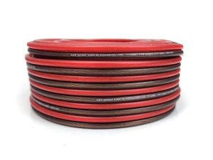 Kord Speaker Cable 14 Gauge Oxygen Free Copper Speaker Wire 100' Red/Black Kord Speaker Cable 14 Gauge Oxygen Free Copper Speaker Wire 100' Red/Black