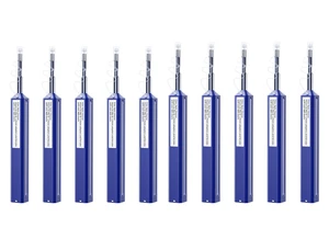 LC Fiber Cleaner Pen - 10 Pack - 1.25mm LC Fiber Optic Cleaning Pen with Dual Action Connector Cleaner & Endface Cleaning Action LC Fiber Cleaner Pen - 10 Pack - 1.25mm LC Fiber Optic Cleaning Pen with Dual Action Connector Cleaner & Endface Cleaning Action