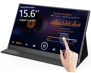 15.6" Touchscreen Portable Monitor FHD 1080P IPS/HDR Laptop Screen Extender for Gaming and Computer Display, Travel Monitor with Speaker Compatible with Laptop PC Phone PS Xbox Switch 15.6" Touchscreen Portable Monitor FHD 1080P IPS/HDR Laptop Screen Extender for Gaming and Computer Display, Travel Monitor with Speaker Compatible with Laptop PC Phone PS Xbox Switch