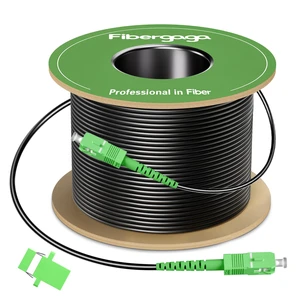 Outdoor OS2 SCA to SCA Fiber Optic Cable Single Mode, 150M(492ft) Armored, Fiber Patch Cable Internet, Singlemode Simplex 9/125µm, OD-3.0mm Diameter, LSZH, OS1/OS2 Compatible Outdoor OS2 SCA to SCA Fiber Optic Cable Single Mode, 150M(492ft) Armored, Fiber Patch Cable Internet, Singlemode Simplex 9/125µm, OD-3.0mm Diameter, LSZH, OS1/OS2 Compatible