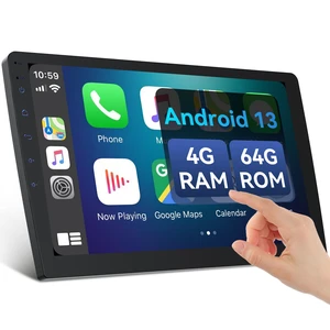 9 Double Din Car Stereo with Wireless Apple Carplay & Android Auto, Touchscreen Radio with Backup Camera, BT 5.4, WiFi 5, GPS, Mirror Link, FM/AM Radio, 4+64GB 9 Double Din Car Stereo with Wireless Apple Carplay & Android Auto, Touchscreen Radio with Backup Camera, BT 5.4, WiFi 5, GPS, Mirror Link, FM/AM Radio, 4+64GB