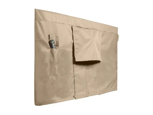 Classic Full TV Cover, 12-Gauge Vinyl, 65-68 Inches Classic Tan Polyester lining, touch fastener closure, built-in remote pocket, water and UV resistant Classic Full TV Cover, 12-Gauge Vinyl, 65-68 Inches Classic Tan Polyester lining, touch fastener closure, built-in remote pocket, water and UV resistant
