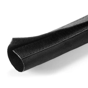 5" Hook and Loop Nylon Fast Wrap Sleeve Cable Management - 25 Feet - Black 5" Hook and Loop Nylon Fast Wrap Sleeve Cable Management - 25 Feet - Black