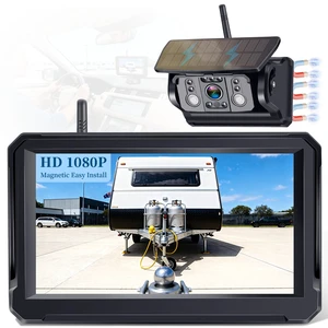 Magnetic Wireless Backup Camera for Truck Strong Magnet, Portable 1-Min Easy Install Without Tools, 1080P HD Clear Night Vision, Solar Powered Backup Camera for Hitching & Parking Magnetic Wireless Backup Camera for Truck Strong Magnet, Portable 1-Min Easy Install Without Tools, 1080P HD Clear Night Vision, Solar Powered Backup Camera for Hitching & Parking