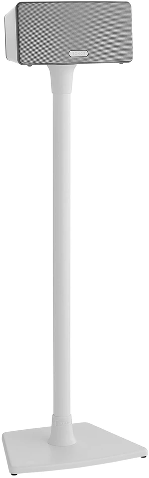 Wireless Sonos Speaker Stand for Sonos One, Play:1, & Play:3 - Audio-Enhancing Design with Built-in Cable Management - Single Stand (White) - WSS21-W1 Wireless Sonos Speaker Stand for Sonos One, Play:1, & Play:3 - Audio-Enhancing Design with Built-in Cable Management - Single Stand (White) - WSS21-W1