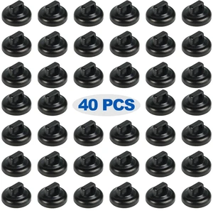 Magnetic Cable Zip Tie Mounts Clips Multipurpose Zip Ties Mount Base Holder Black Wire Cable Holder Mount Wire Clips Management for Home Office Marine Electrical Wiring (Black, 40 Piece) Magnetic Cable Zip Tie Mounts Clips Multipurpose Zip Ties Mount Base Holder Black Wire Cable Holder Mount Wire Clips Management for Home Office Marine Electrical Wiring (Black, 40 Piece)