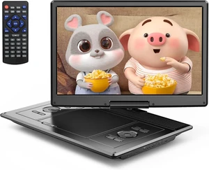 16.9" Portable DVD Player, 14.1" HD Screen, Easy Setup, 6H Elderly-Friendly, Just Insert and Play, Enjoy Clear Picture Quality, All-Region Playback, Headphone Jack, Not Support Blu-ray 16.9" Portable DVD Player, 14.1" HD Screen, Easy Setup, 6H Elderly-Friendly, Just Insert and Play, Enjoy Clear Picture Quality, All-Region Playback, Headphone Jack, Not Support Blu-ray