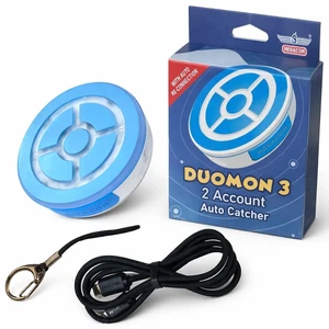 DuoMon3 Lite 1P/2P Auto Catcher, Auto-Reconnection Hourly (No Pad) Dual Accounts, Poket Go 1-Touch Reconnect, 65ft Bluetooth, IPX7, USB-C & Wireless Charging, App-Controlled Vibration/Sound DuoMon3 Lite 1P/2P Auto Catcher, Auto-Reconnection Hourly (No Pad) Dual Accounts, Poket Go 1-Touch Reconnect, 65ft Bluetooth, IPX7, USB-C & Wireless Charging, App-Controlled Vibration/Sound