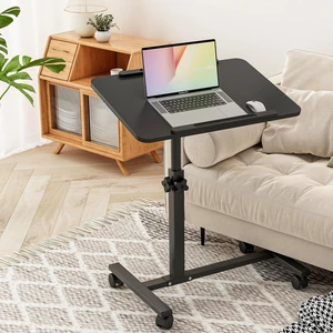 Laptop Table Mobile Adjustable Height Portable Desk Notebook Swivel PC Computer Rolling Desk with Wheels, Laptop Stand for Couch Bedside Hospital Bed Table Laptop Table Mobile Adjustable Height Portable Desk Notebook Swivel PC Computer Rolling Desk with Wheels, Laptop Stand for Couch Bedside Hospital Bed Table