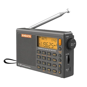 R108 Portable Radio AM/FM/SW/LW/Airband Shortwave Radio Receiver Battery Operated Radio with Good Reception, Great Sound Speaker, FM Stereo, Alarm Clock, External Antenna (Grey) R108 Portable Radio AM/FM/SW/LW/Airband Shortwave Radio Receiver Battery Operated Radio with Good Reception, Great Sound Speaker, FM Stereo, Alarm Clock, External Antenna (Grey)
