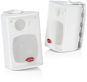 Boss Audio MR4.3W 200-Watt 3 Way Marine 4-Inch Enclosed System Speaker, White Boss Audio MR4.3W 200-Watt 3 Way Marine 4-Inch Enclosed System Speaker, White