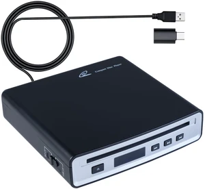 Portable External Car CD Player, Anti-Shock Plug and Play CD Adapter with USB & Bluetooth Dual Connect, Lossless Audio Disc Player for Car Truck, Laptop, PC and Smart TV Portable External Car CD Player, Anti-Shock Plug and Play CD Adapter with USB & Bluetooth Dual Connect, Lossless Audio Disc Player for Car Truck, Laptop, PC and Smart TV
