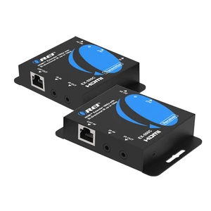 HDMI Over Ethernet Extender with HDMI Loop Out 492ft, 2-Way IR, PCM2.0 HDMI Balun HDMI 1.3, HDCP 1.4, 4.95Gbps, 1080p60, 8-Bit Color, RGB/YCbCr, Wideband 2060kHz IR, ESD, Metal Enclosure HDMI Over Ethernet Extender with HDMI Loop Out 492ft, 2-Way IR, PCM2.0 HDMI Balun HDMI 1.3, HDCP 1.4, 4.95Gbps, 1080p60, 8-Bit Color, RGB/YCbCr, Wideband 2060kHz IR, ESD, Metal Enclosure