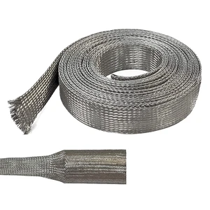 1/8" Tinned Copper Metal Braid Sleeving Flexible EMI RFI Shielding Wire Mesh (0.08" Diameter) - 100 Feet 1/8" Tinned Copper Metal Braid Sleeving Flexible EMI RFI Shielding Wire Mesh (0.08" Diameter) - 100 Feet