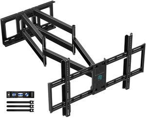 Long Arm Heavy Duty Full Motion TV Wall Mount for 4295 TVs 40.9extension, Hold 179 Lbs, Pre-Assembled With 6 Articulating Arms, swivel&tilt, fits 16/18studs, Max Vesa 800x400mm Long Arm Heavy Duty Full Motion TV Wall Mount for 4295 TVs 40.9extension, Hold 179 Lbs, Pre-Assembled With 6 Articulating Arms, swivel&tilt, fits 16/18studs, Max Vesa 800x400mm