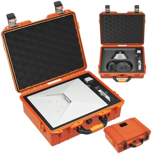 Starlink Mini Case IP67, Dual Lock for Outdoor (Orange) Starlink Mini Bag; Starlink Mini Hard Case Dual Lock + Padlock-Ready; Air Valve;Foam interior; for Camping/Hiking Starlink Mini Case IP67, Dual Lock for Outdoor (Orange) Starlink Mini Bag; Starlink Mini Hard Case Dual Lock + Padlock-Ready; Air Valve;Foam interior; for Camping/Hiking