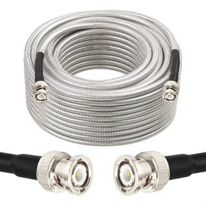 RG8X BNC Male to BNC Male Cable 75FT, Ultra Low Loss BNC Cable 50 Ohm for for RF Radio, Network Analyzer, Modem, Oscilloscope, Signal Generator, Attenuator RG8X BNC Male to BNC Male Cable 75FT, Ultra Low Loss BNC Cable 50 Ohm for for RF Radio, Network Analyzer, Modem, Oscilloscope, Signal Generator, Attenuator