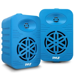 Usa Indoor Outdoor Speakers Pair - 500 Watt Dual Waterproof 5.25 2-Way Full Range System w/ 1/2 High Compliance Polymer Tweeter - in-Home, Boat, Marine, Deck, Patio, Poolside (Blue) - PDWR55BL Usa Indoor Outdoor Speakers Pair - 500 Watt Dual Waterproof 5.25 2-Way Full Range System w/ 1/2 High Compliance Polymer Tweeter - in-Home, Boat, Marine, Deck, Patio, Poolside (Blue) - PDWR55BL