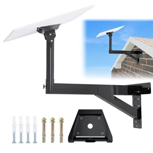 Starlink Standard 4/4X Mount, Starlink Gen 3/4 Wall/Roof Mounting Kit Heavy Duty Long Wall Mount, Triangular Mounting Boosts Stability, 360°Adjustable, with Pipe Adapter Starlink Standard 4/4X Mount, Starlink Gen 3/4 Wall/Roof Mounting Kit Heavy Duty Long Wall Mount, Triangular Mounting Boosts Stability, 360°Adjustable, with Pipe Adapter