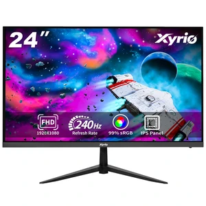 Gaming Monitor, 23.8'' Gaming Monitor FHD(1920x1080) 240Hz, Computer Gaming Monitors w/AMD FreeSync 1ms Display, Gaming Monitors w/ 100% sRGB, Build-in Speakers, VESA, Eye Care Anti-Glare Black Gaming Monitor, 23.8'' Gaming Monitor FHD(1920x1080) 240Hz, Computer Gaming Monitors w/AMD FreeSync 1ms Display, Gaming Monitors w/ 100% sRGB, Build-in Speakers, VESA, Eye Care Anti-Glare Black