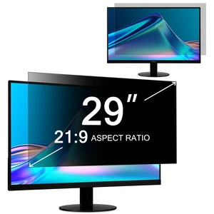 29 Inch Computer Privacy Screen Filter for 21:9 Widescreen Monitor 26.5"x11.2" - Computer Screen Privacy Shield and Anti Blue Light Anti Glare Screen Protector 29 Inch Computer Privacy Screen Filter for 21:9 Widescreen Monitor 26.5"x11.2" - Computer Screen Privacy Shield and Anti Blue Light Anti Glare Screen Protector