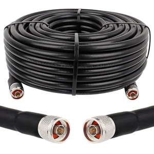 100ft KMR400 Low Loss Coax Extension Cable (50 Ohm) N Male to N Male Connector Coaxial Cables for 3G/4G/5G/LTE/GPS/WiFi/RF/Ham/Radio to Antenna or Phone Signal Booster Use 100ft KMR400 Low Loss Coax Extension Cable (50 Ohm) N Male to N Male Connector Coaxial Cables for 3G/4G/5G/LTE/GPS/WiFi/RF/Ham/Radio to Antenna or Phone Signal Booster Use