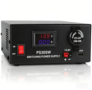 DC Bench Power Supply 30A 13.8V, Universal Regulated Power Supply for Radio, USB+Anderson+Cigarette Lighter Socket Home Lab Benchtop AC-to-DC Converter for CB/HAM/Amateur Radio DC Bench Power Supply 30A 13.8V, Universal Regulated Power Supply for Radio, USB+Anderson+Cigarette Lighter Socket Home Lab Benchtop AC-to-DC Converter for CB/HAM/Amateur Radio