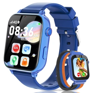 4G Kids Smart Watch with GPS Tracker, Video Call & Texting, Smart Watch for Kids with SIM Card, SOS, School Mode, HD Camera, Pedometer, Kid Watch Gift for Boys Girls Age 4-12, Bule 4G Kids Smart Watch with GPS Tracker, Video Call & Texting, Smart Watch for Kids with SIM Card, SOS, School Mode, HD Camera, Pedometer, Kid Watch Gift for Boys Girls Age 4-12, Bule